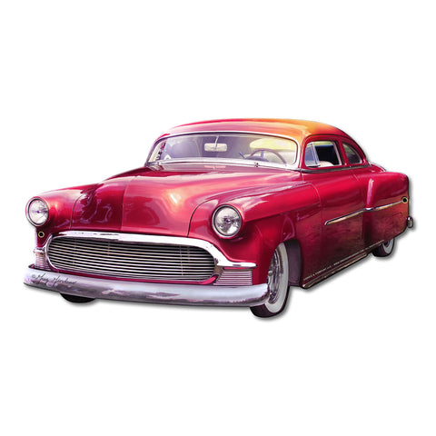 Chevy Cut out Metal Sign 24in X12in Metal Sign