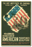 Art Institute Of Chicago 49th Annual Vintage Sign Metal Sign