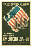 Art Institute Of Chicago 49th Annual Vintage Sign Metal Sign
