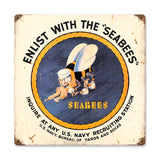Seabees Vintage Sign Metal Sign