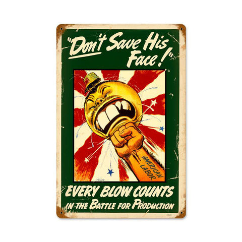 Every-Blow-Counts-Vintage-Sign-Metal-Sign