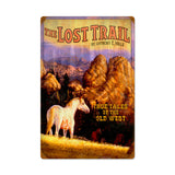 Lost Trail Vintage Sign Metal Sign