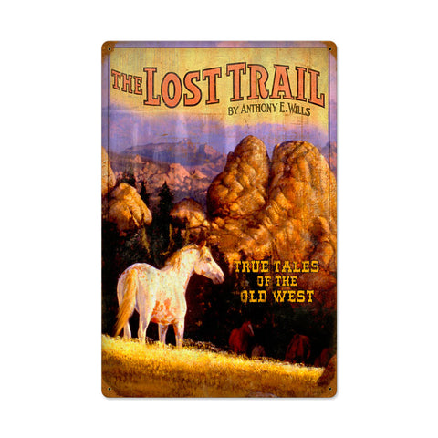 Lost Trail Vintage Sign Metal Sign