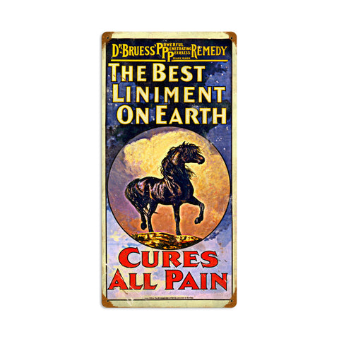 Best Liniment Vintage Sign Metal Sign