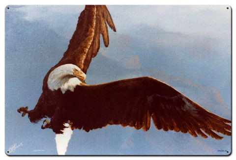 Bald Eagle Vintage Sign Metal Sign