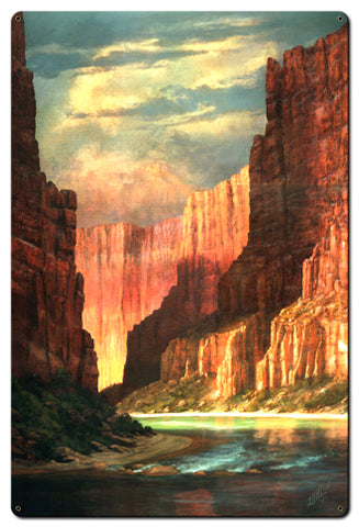 Colorado River Vintage Sign Metal Sign
