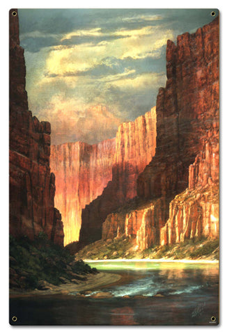 Colorado River Vintage Sign Metal Sign