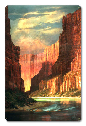 Colorado River Vintage Sign Metal Sign