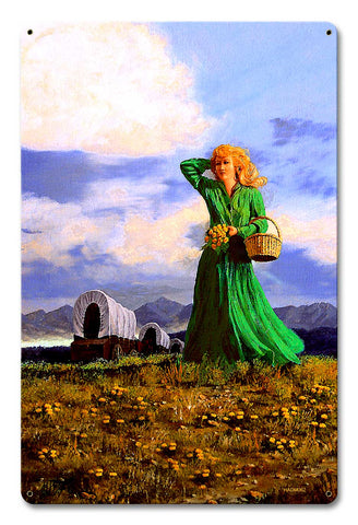 Dandelion Tea Vintage Sign Metal Sign