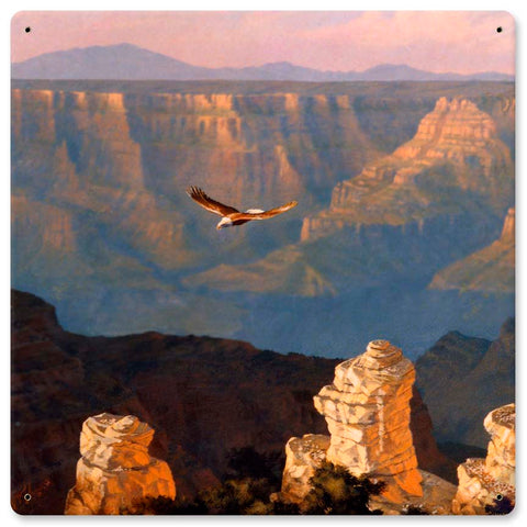 Eagle-Over-the-Canyon-Vintage-Sign-Metal-Sign