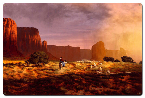 Her Wealth Gold Vintage Sign Metal Sign