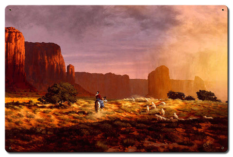 Her Wealth Gold Vintage Sign Metal Sign