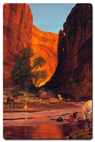 Hidden-Canyon-Vintage-Sign-Metal-Sign