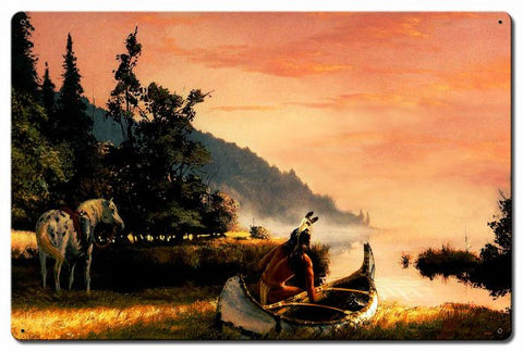 Hunters Return Vintage Sign Metal Sign