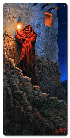 Light for the Stairs Vintage Sign Metal Sign