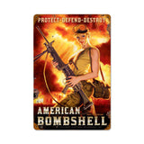 American Bombshell Vintage Sign Metal Sign