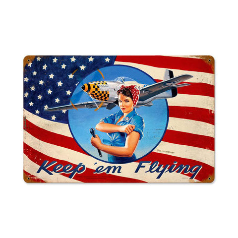Keep-’Em-Flying-Vintage-Sign-Metal-Sign