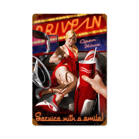 Drive-In-Vintage-Sign-Metal-Sign