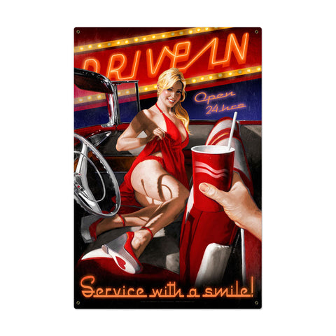 Drive-In-Vintage-Sign-Metal-Sign
