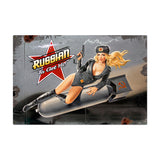 Russian Nose Art Vintage Sign Metal Sign