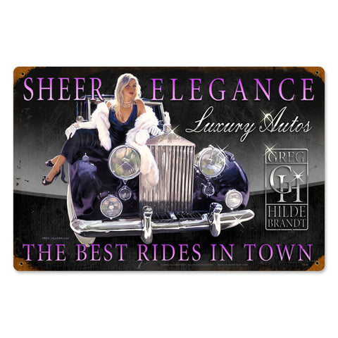 Sheer Elegance Vintage Sign Metal Sign