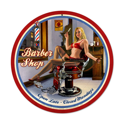 Barber Shop Vintage Sign Metal Sign