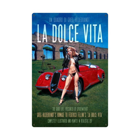 La Dolce Vita XL Vintage Sign Metal Sign