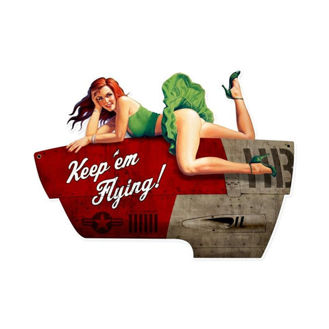 Keep-Her-Flying-Xl-Vintage-Sign-Metal-Sign