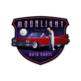 Moonlight Auto Parts Vintage Sign Metal Sign