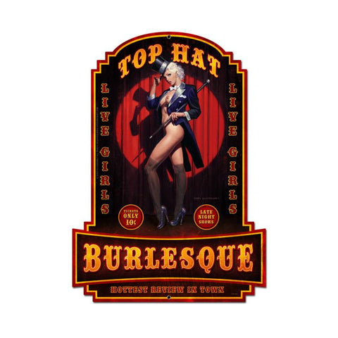 Top-Hat-Burlesque-Vintage-Sign-Metal-Sign