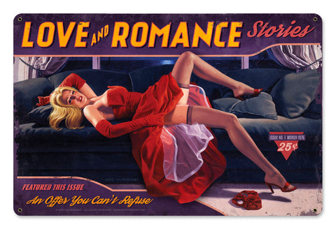 Love-And-Romance-Vintage-Sign-Metal-Sign