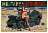 Military Hardware Vintage Sign Metal Sign