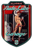 NUDE LUBE GARAGE Vintage Sign Metal Sign