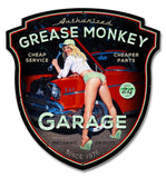 Grease Monkey Metal Sign