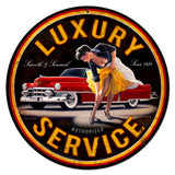 Luxury-Service-Metal-Sign