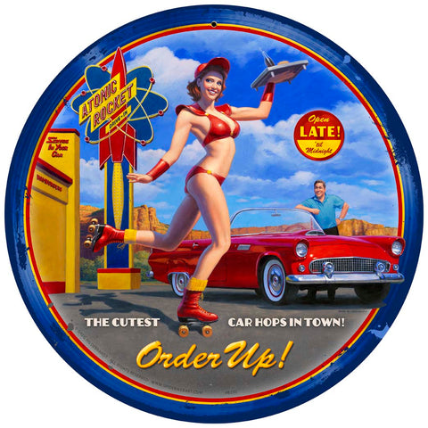 Car Hop Vintage Sign Metal Sign