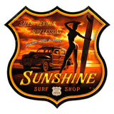 Sunshine Surf Vintage Sign Metal Sign