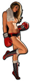 Boxing Girl Vintage Sign Metal Sign