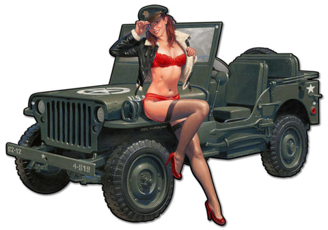 Willys Overland Vintage Sign Metal Sign