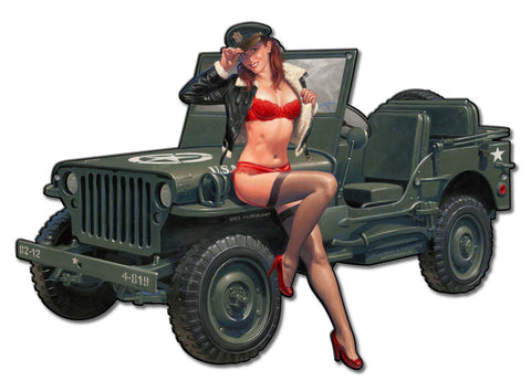 Willys Overland Vintage Sign Metal Sign