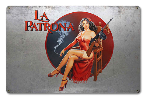 La-Patrona-Vintage-Sign-Metal-Sign