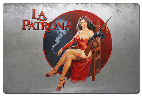 La Patrona Vintage Sign Metal Sign