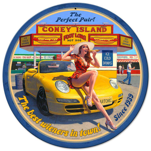 Coney Island Metal Sign