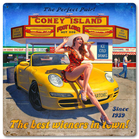 Coney Island Metal Sign