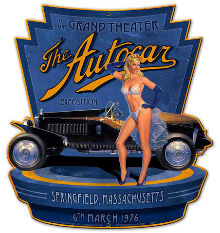 Autocar Exposition Metal Sign