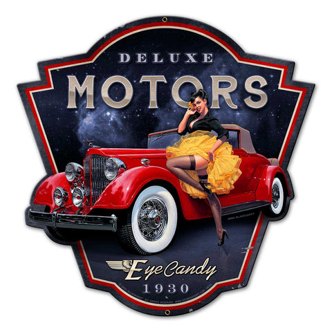 Eye Candy Motors Metal Sign