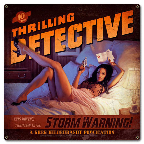 Storm Warning Metal Sign