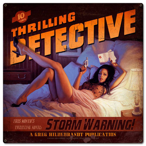 Storm Warning Metal Sign