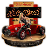 Hot Rod Show Metal Sign