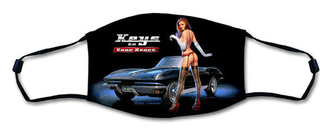 Keys To Heart Stingray Mask Metal Sign
